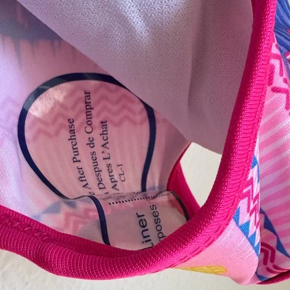 NWT Pink Platinum Fruit Patterned One Piece Swimsuit - Picture 6 of 7